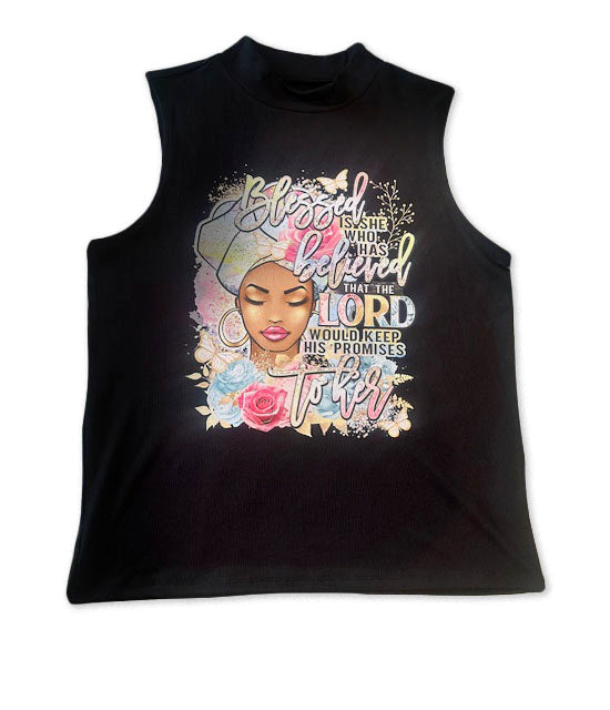 BLESSED IS SHE - CASUAL WOMEN'S TOP