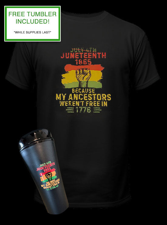 JUNETEENTH MEN'S TSHIRT + SPECIAL GIFT