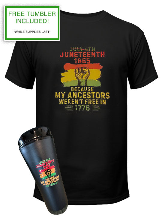 JUNETEENTH MEN'S TSHIRT + SPECIAL GIFT