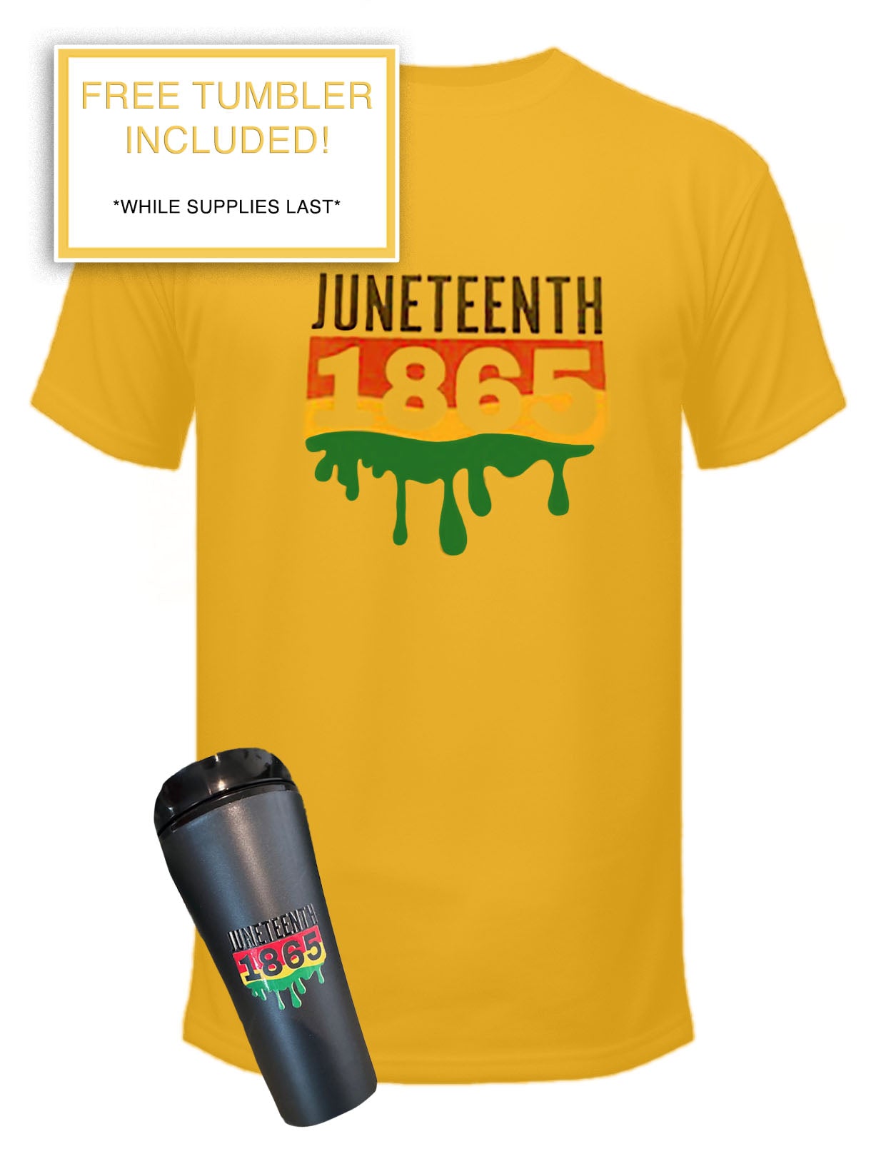 JUNETEENTH 1865 MEN'S TSHIRT + SPECIAL GIFT