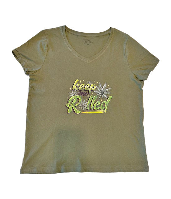 KEEP ONE ROLLED WOMEN'S TSHIRT