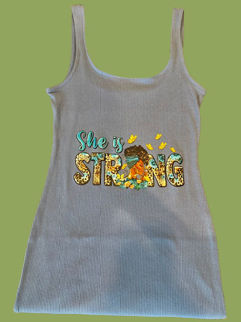 SHE IS STRONG TANK
