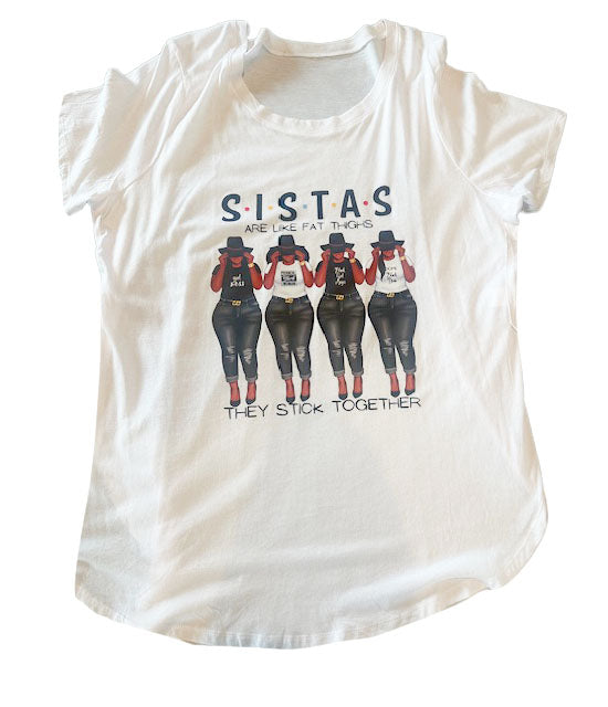 SISTAS STICK TOGETHER WOMEN'S TOP + SPECIAL GIFT