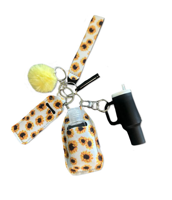 6 CHIC KEY CHAIN - SUNFLOWER