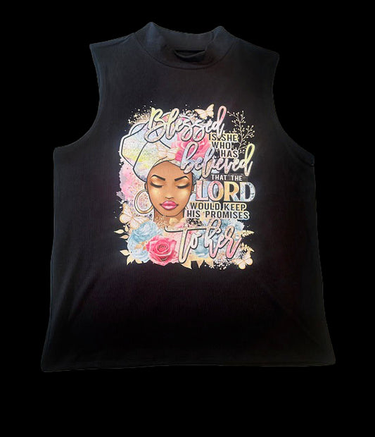 BLESSED IS SHE - CASUAL WOMEN'S TOP