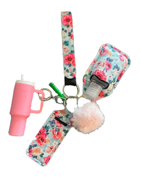 6 CHIC KEYCHAIN - FLORAL