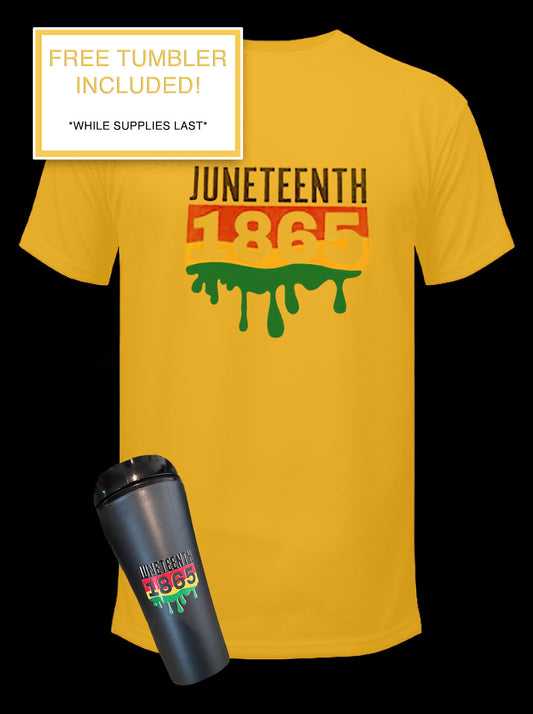 JUNETEENTH 1865 MEN'S TSHIRT + SPECIAL GIFT