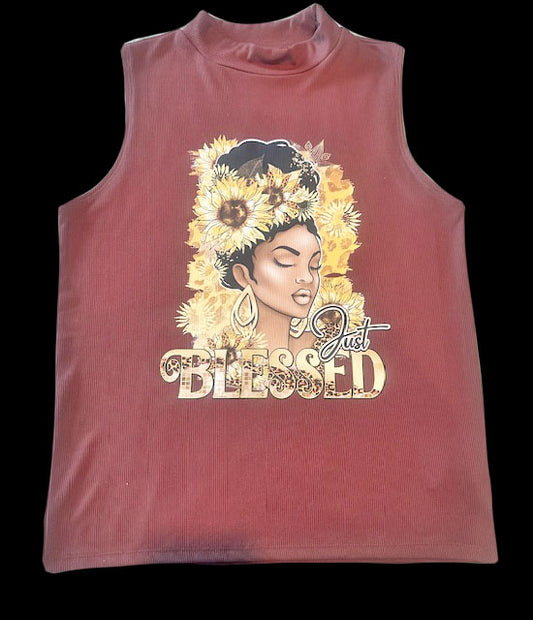 JUST BLESSED WOMEN'S CASUAL TOP