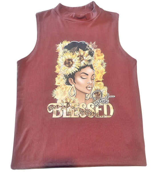 JUST BLESSED WOMEN'S CASUAL TOP