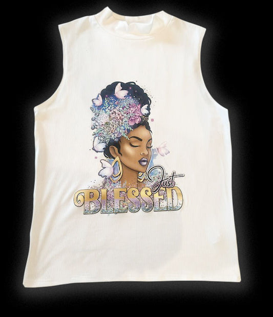 JUST BLESSED WOMEN'S CASUAL TOP