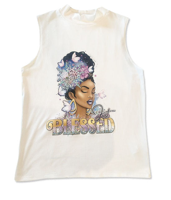 JUST BLESSED WOMEN'S CASUAL TOP