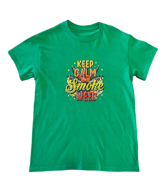 KEEP CALM AND SMOKE WEED WOMEN'S T-SHIRT