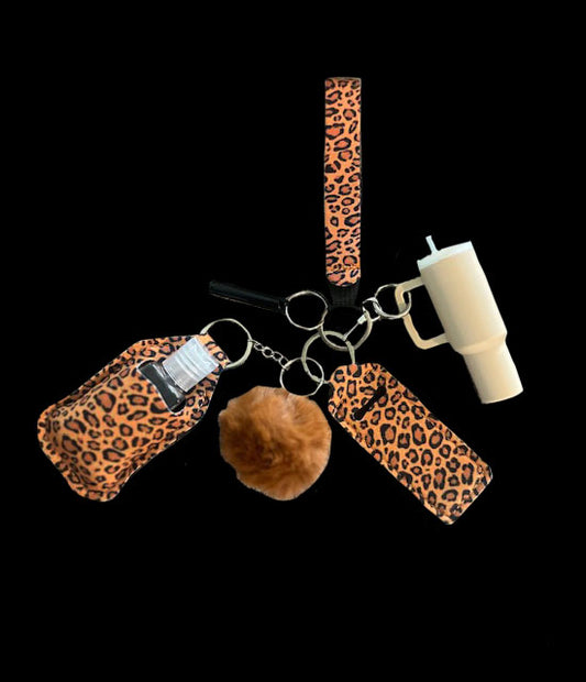 6 CHIC KEYCHAIN - LEOPARD