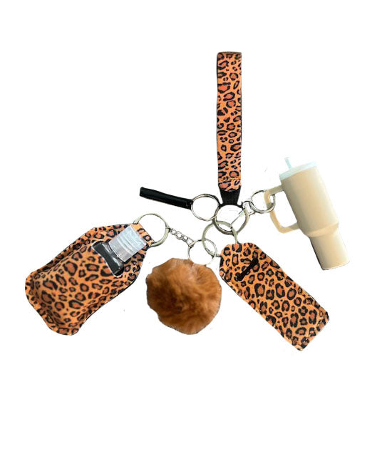6 CHIC KEYCHAIN - LEOPARD