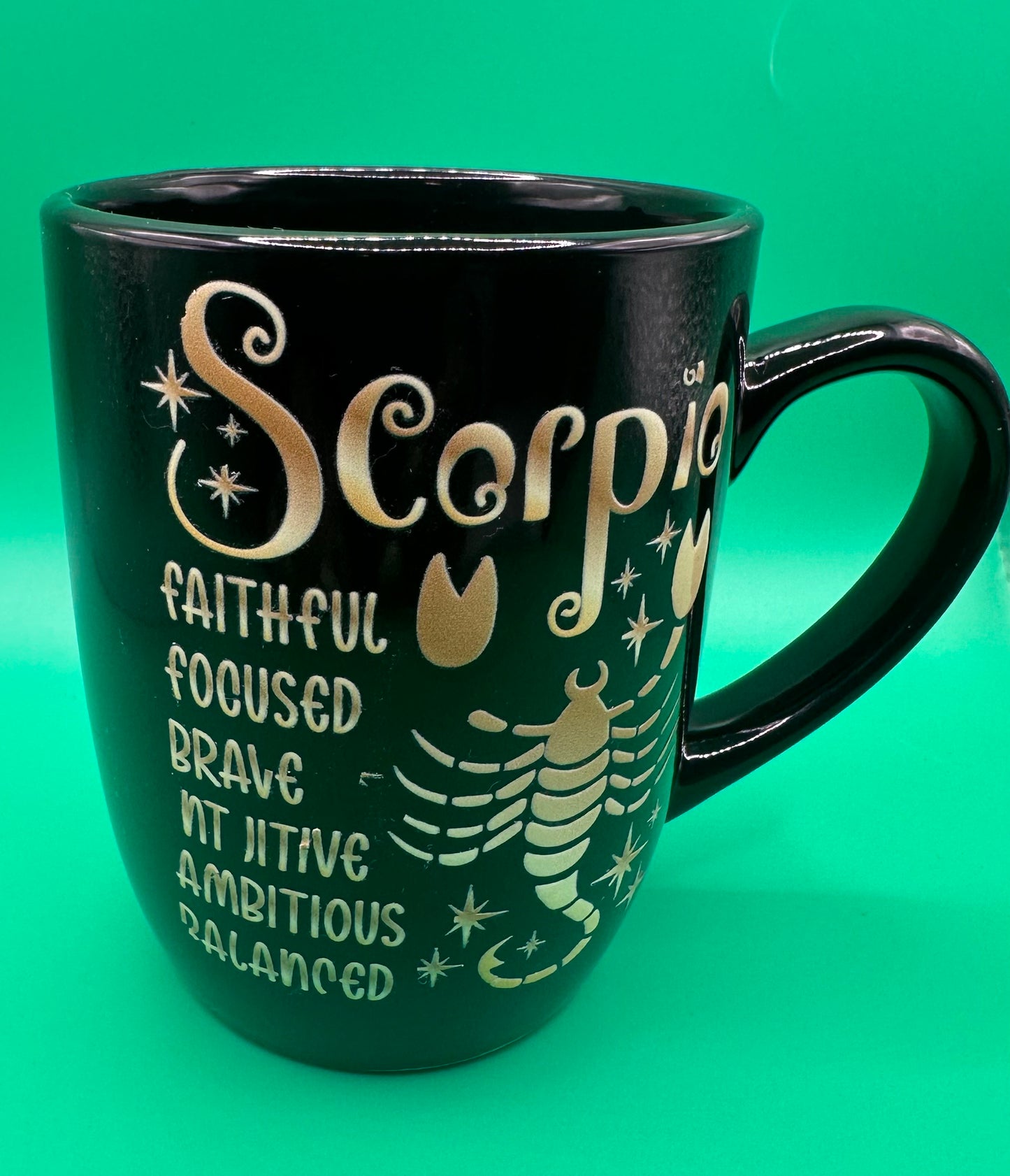 Men's Black Scorpio Coffee Mug