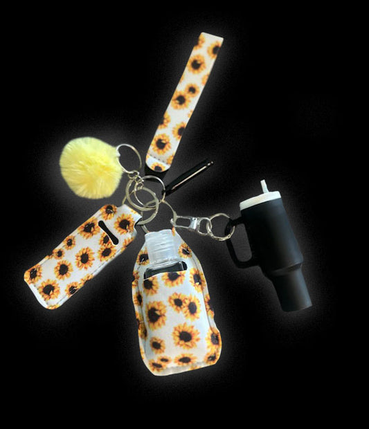 6 CHIC KEY CHAIN - SUNFLOWER