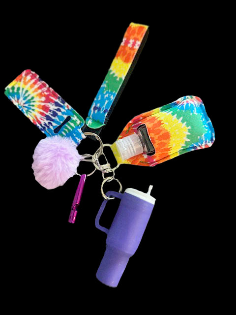6 CHIC KEY CHAIN - TIEDYE