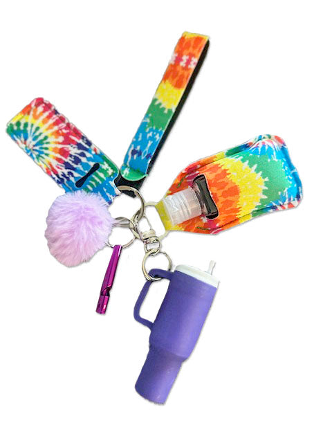 6 CHIC KEY CHAIN - TIEDYE